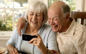 Grandparents smartphone 