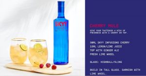 Sky Infusions Cherry cocktail