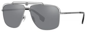Versace (VE2242) Light Grey Mirror Black Sunglasses