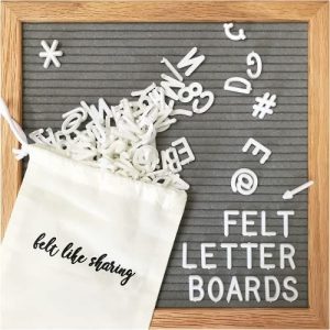 Felt letter board